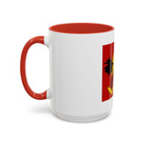 God Money Power Coffee Mug — Bold Red Retro Palm Design (11/15oz)