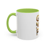 Coffee Mug — G.M.P. (God Money Power) Gold Accent Ceramic Mug