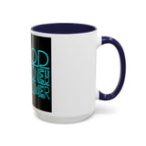 Coffee Mug — "God Money Power" Neon Nun Accent Ceramic Mug (11/15 oz)