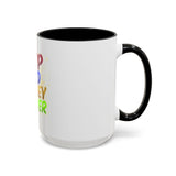 GMP God Money Power Accent Coffee Mug — Colorful Motivational Tea Cup (11/15 oz)