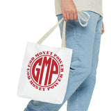 Tote — "GMP (God Money Power)" Red Logo Canvas Tote Bag