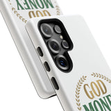 Phone Case — "God Money Power" Inspirational Religious Design