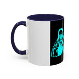 Coffee Mug — "God Money Power" Neon Nun Accent Ceramic Mug (11/15 oz)