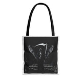 Angel Of Death Grim Reaper Wings Tote Bag — Gothic Scythe Design