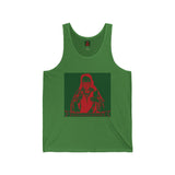 Vintage Ski Poster Tank Top — Retro Mountain Winter Sports Graphic