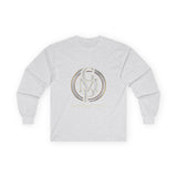 Long Sleeve Tee — Gold Monogram GMP Logo “God, Money, Power”