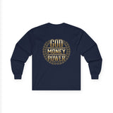 God Money Power Long Sleeve Tee