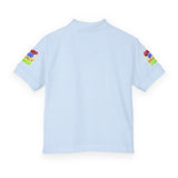 Youth Polo Shirt — Colorful "Camp Gov Summer Power" Logo Tee
