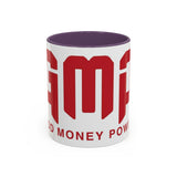 GMP Coffee Mug — Good Money Power Red Accent Ceramic Mug (11/15oz)