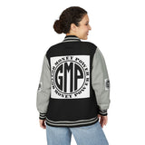 Letterman Jacket - "GMP (God Money Power)" Black & White Varsity Jacket