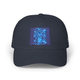 Dad Cap — Blue Sequin Statue Patch Embroidered Baseball Hat