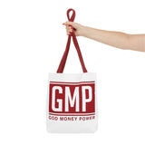 GMP Tote Bag — God Money Power Red Logo All-Over Print Tote