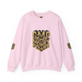 God Money Power Crewneck Sweatshirt — Patriotic American Flag Graphic