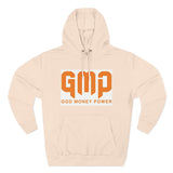 GMP "God Money Power" Hoodie — Bold Orange Streetwear Fleece