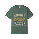 Put GOD First Hustle For The MONEY Graphic T-Shirt