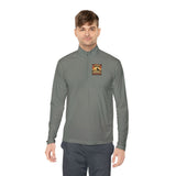 Quarter-Zip Pullover — 'God Money Power' Pyramid Graphic