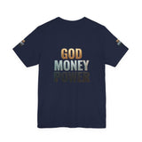 God Money Power T-Shirt — Bold Faith & Hustle Graphic Tee