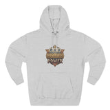 Hoodie — 'God Money Power' Vintage Emblem Fleece Hoodie