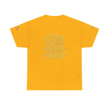 GMP "God Money Power" Tee - Gold Logo Graphic T-Shirt