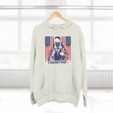 Patriotic 'God Money Power' Hoodie — Americana Flag Graphic Fleece Hoodie