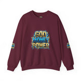 God Money Power Crewneck Sweatshirt — Bold Faith & Hustle Graphic Pullover