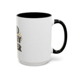 God Money Power Accent Coffee Mug — Inspirational Faith & Prosperity Ceramic Mug (11/15oz)