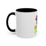 GMP God Money Power Accent Coffee Mug — Colorful Motivational Tea Cup (11/15 oz)
