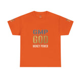 GMP GOD Money Power T-Shirt — Bold Gold Logo Tee