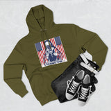 Patriotic 'God Money Power' Hoodie — Americana Flag Graphic Fleece Hoodie