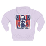 Patriotic 'God Money Power' Hoodie — Americana Flag Graphic Fleece Hoodie
