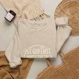 Crewneck Sweatshirt — Put Out Fires, Invest In Money Gold Logo