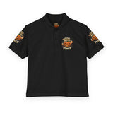 Kids' Halloween Pumpkin Polo - "God Money Power" Graphic