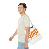 GMP 'God Money Power' Graphic Tote Bag – Bold Orange Statement Carryall
