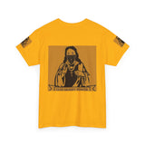 Jesus Bandana Graphic Tee — "God Money Power" Streetwear T-Shirt