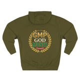 GMP God Money Power Hoodie — Retro Laurel Crest Graphic Hoodie