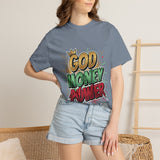 God Money Power T-Shirt — Bold Comic Typography Tee