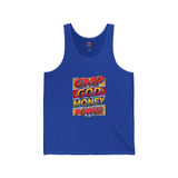 GMP God Money Power Graphic Tank Top — Bold Retro Typography Summer Tank