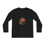 Youth Long Sleeve Tee — 'GMP God Money Power' Jack-O'-Lantern Halloween Shirt