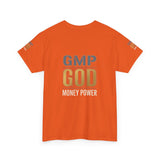 GMP GOD Money Power T-Shirt — Bold Gold Logo Tee