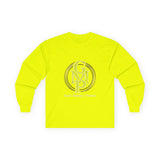 Long Sleeve Tee — Gold Monogram GMP Logo “God, Money, Power”