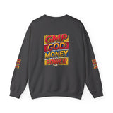 GMP God Money Power Graphic Crewneck Sweatshirt