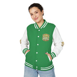 Letterman Jacket — God Money Power Gold Emblem Varsity Jacket
