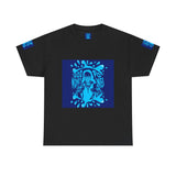 God Money Power Graphic Tee — Blue Urban Streetwear T-Shirt