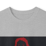 Long Sleeve Tee — Red Samurai Graphic Prayer Pose
