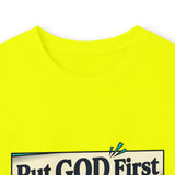Long Sleeve Tee — “Put GOD First, Hustle for the MONEY, Put Yourself in POWER” Inspirational Graphic