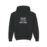 Youth Hoodie — GMP GOD Money Power Metallic Graphic Pullover
