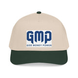 GMP "God Money Power" Mid Profile Baseball Cap - Vintage Athletic Logo Hat