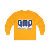 GMP God Money Power Long Sleeve Tee — Bold Faith & Prosperity Shirt