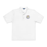 Embroidered Floral 'Love Grows' Polo Shirt