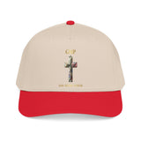Faith Cross Baseball Cap — "God Makes a Way" Floral Cross Mid Profile Hat